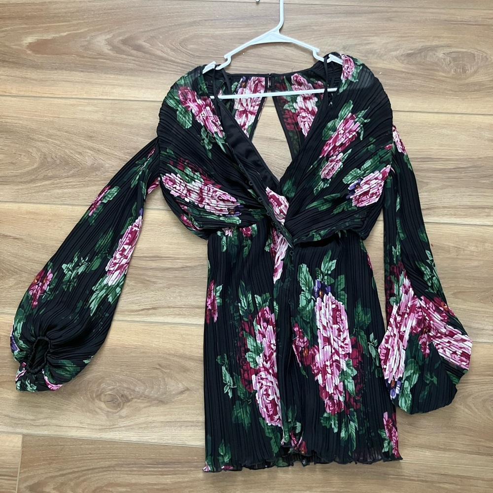 ASOS Bell Sleeve Floral Dress